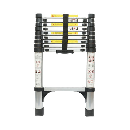 Teleszkópos alumínium létra 2.9m, 10 csúszásmentes fokozat, maximális terhelés 150kg Breckner Germany