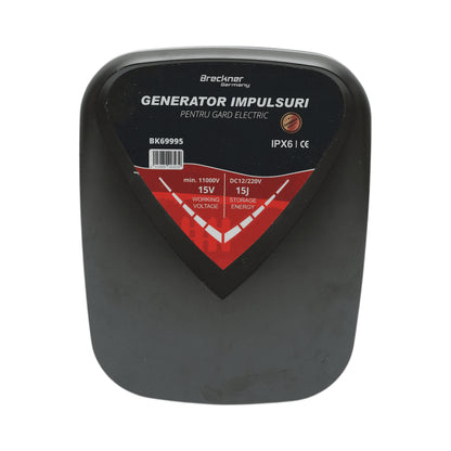 Impulzusgenerátor 15 Joule, DC 12V/220V elektromos kerítéshez IPX6 Breckner Germany