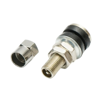 Tubeless kerékcsap fém króm 32.5mm VAMD161 32.5mm motorkerékpárokhoz, robogókhoz és elektromos rollerekhez