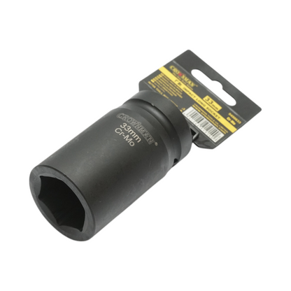 Crownman Cr-Mo Crownman 1 hüvelykes négyzet alakú, 33 mm hosszú ütvecsavaros dugókulcskulcs