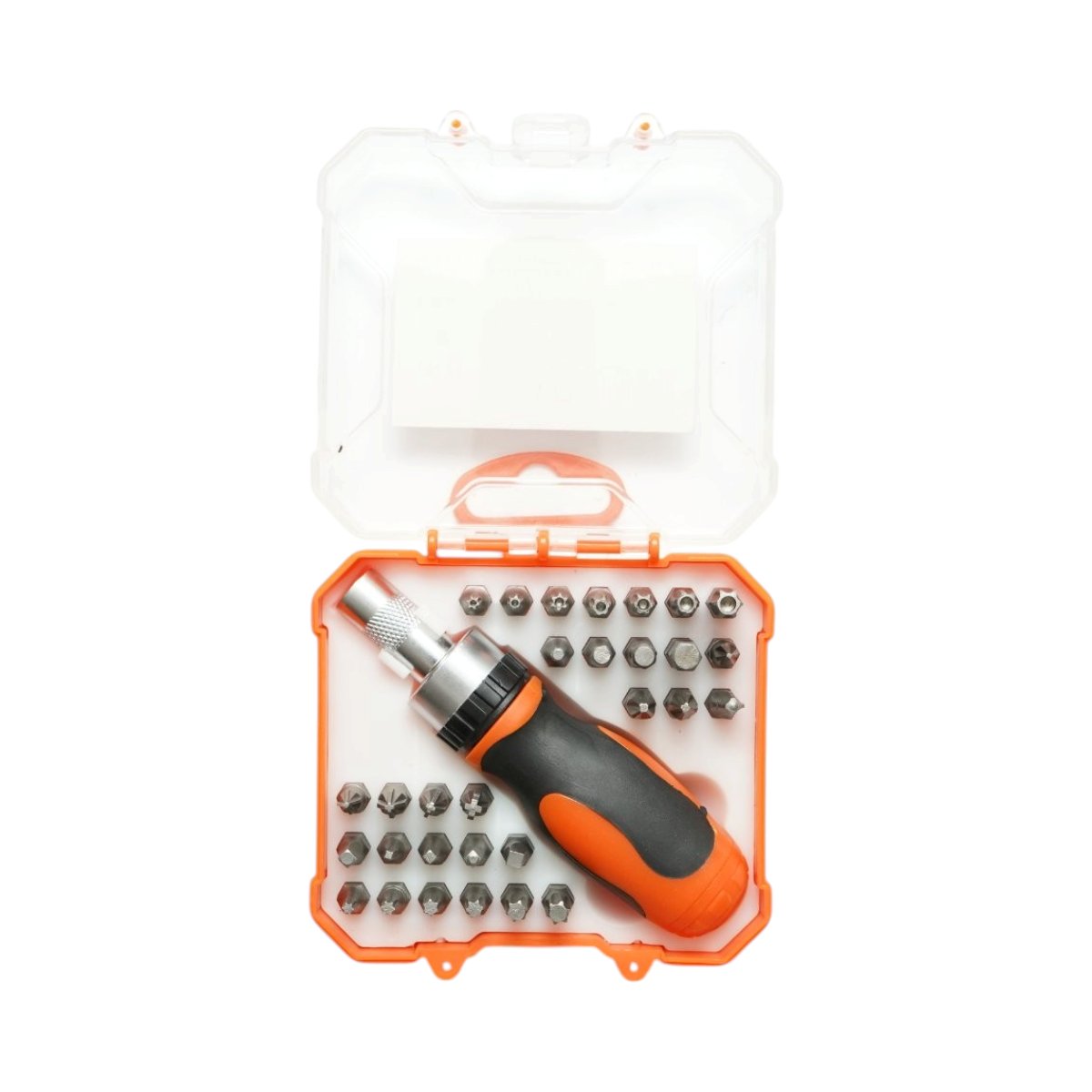 Csavarhúzó készlet racsnis és bitekkel imbus, torx, PH, PZ 31 darabos Cr-V