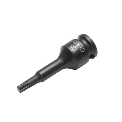 T30 torx ütőcsavarkulcs, 60 mm, 3/8 négyzetes Cr-Mo