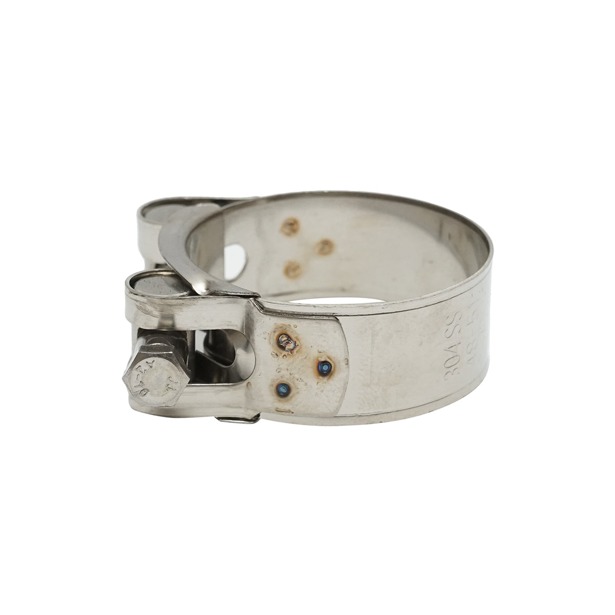 Erőbilincs, rozsdamentes acél bilincs 304SS csavarral tömlőkhöz 48-51mm Breckner Germany