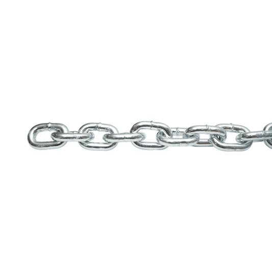 Galvanizált lánc 10x28.5x33.5mm DIN766 10m/tekercs műanyag dob