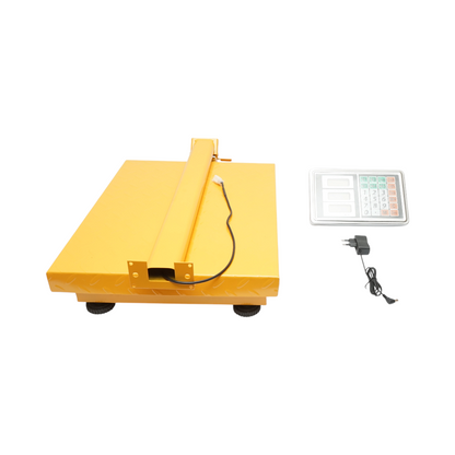 Elektronikus padlómérleg 350kg platform típus 500x400mm összecsukható karral, LCD kijelző