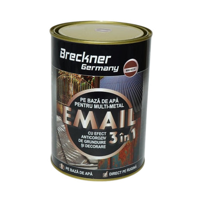 Breckner Germany 3 az 1-ben rozsdagátló zománc festék vörösesbarna fémhez 2kg, közvetlenül a rozsdára, vízalapú