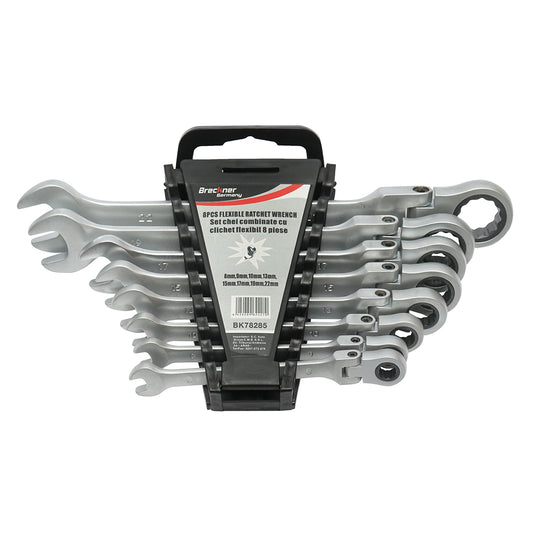 8 darabos CrV 8-22mm-es kombinált racsnis kulcskészlet CrV 8-22mm Breckner Germany