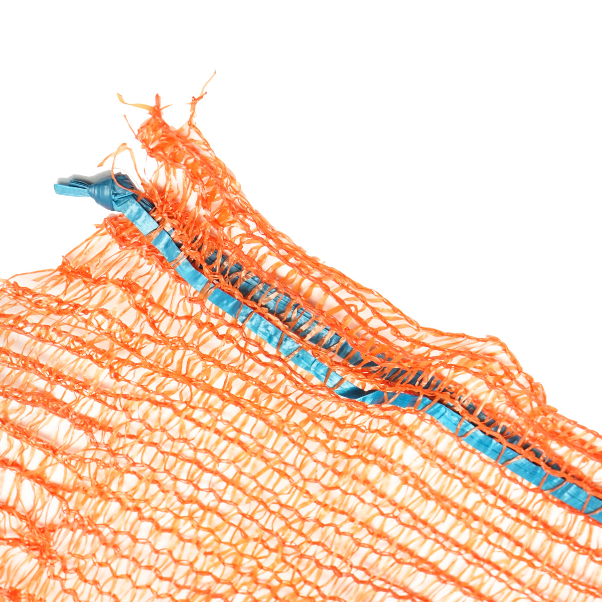 Raschel zsák fogantyúval 330x500mm zöldségekhez 10kg narancssárga színben