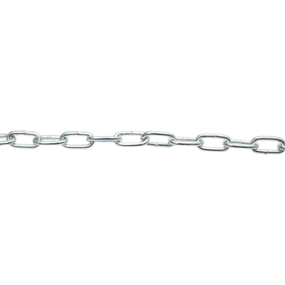 Elektroihorganyzott lánc 3.5x18x14mm DIN5685A 60m/tekercs műanyag dob