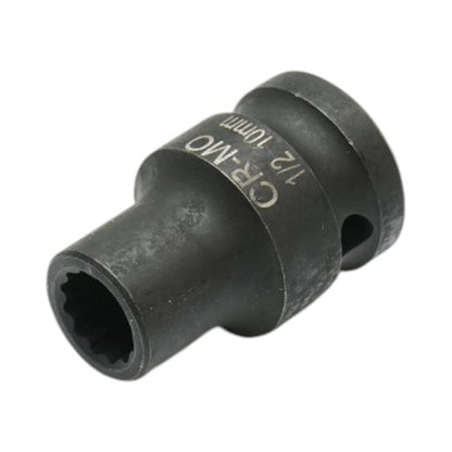 Bihexagonális ütő dugókulcs 10 mm, 38 mm, 1/2”, Cr-Mo – Breckner Germany