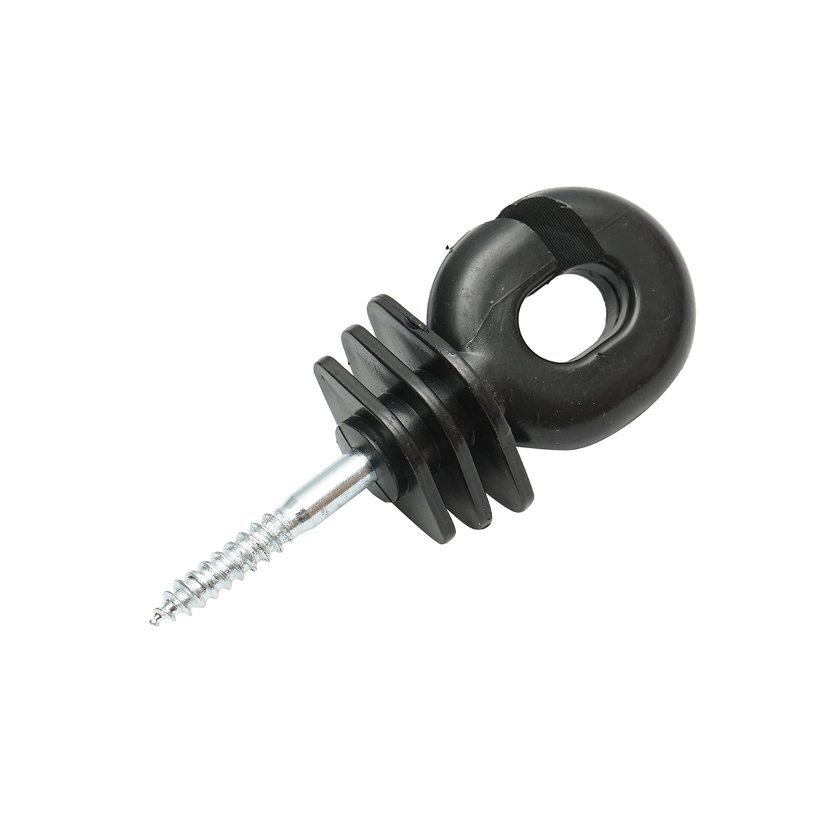 Szigetelő fekete, barázdált 5.9mm, 100x40mm elektromos kerítéshuzalhoz Breckner Germany