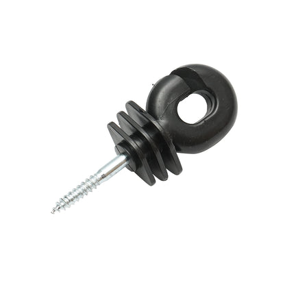Szigetelő fekete, barázdált 5.9mm, 100x40mm elektromos kerítéshuzalhoz Breckner Germany