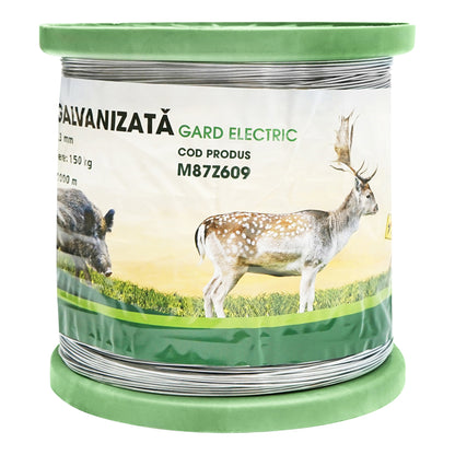 Horganyzott huzal elektromos kerítéshez 1,3mm x 1000m Mezofarm