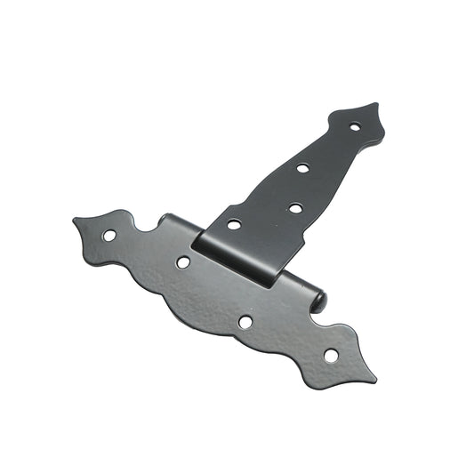 Dekoratív fekete zsanér T6, 160mm