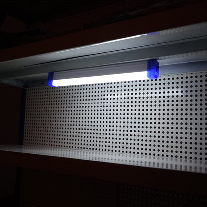 30W, 6500K LED lámpa mágneses markolattal és 1800mAh újratölthető akkumulátorral 320x23x38mm IP20 Breckner Germany