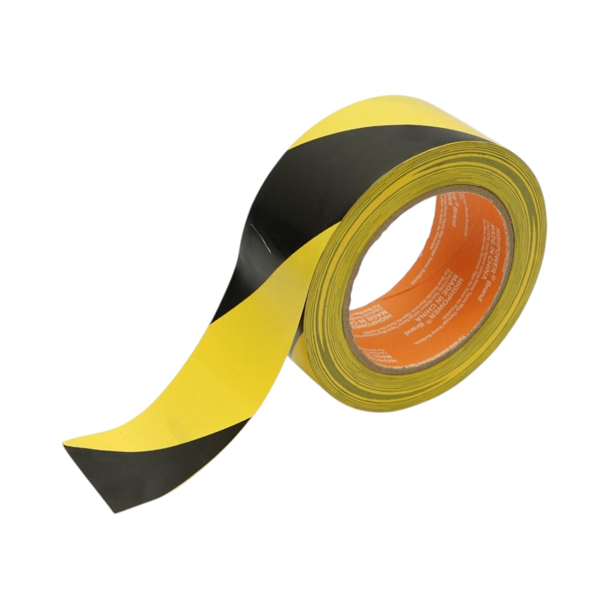 HighPower PVC sárga-fekete figyelmeztető és jelölő padlószalag 48mm x 33m