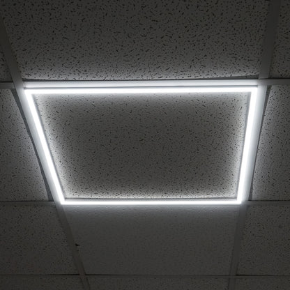 Vékony LED panel 48W, 220V, 595x595x7mm kazettás mennyezethez Breckner Germany
