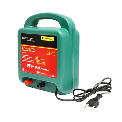 Impulzusgenerátor készülék AC230V/50Hz 7.5 Joule, 120km elektromos kerítéshez Breckner Germany