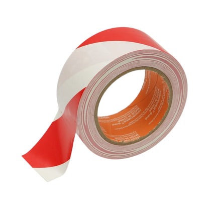 HighPower PVC figyelmeztető és jelölő szalag piros-fehér 48mm x 33m