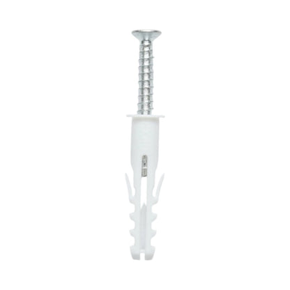 Univerzális műanyag dübel, tipli szett fehér 8x40mm csavarral 5x40mm 50 db/szett