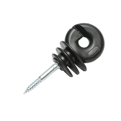 Gyűrűs szigetelő Easy Drill fekete Easy Drill fekete fi 5.9mm 90x40 mm elektromos kerítés Breckner Germany