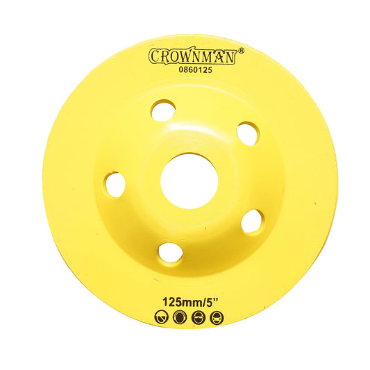Turbo szegmentált gyémánt tárcsa 125x22.23mm beton, gránit, kő csiszolásához Crownman