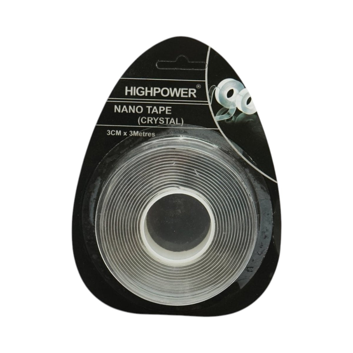 Átlátszó kétoldalú ragasztószalag újrafelhasználható 30mm x 3m Nano Tape HighPower