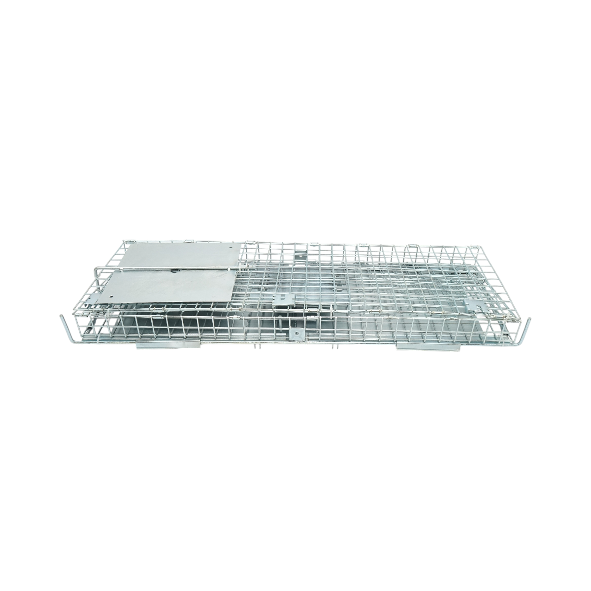 Összecsukható fém ketreccsapda vadállatok befogására 75x26x30cm