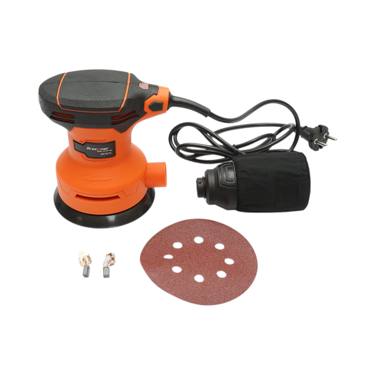 Excentrikus orbital csiszoló 125mm, 350W, 220V, porgyűjtő zsák, 12000rpm Breckner Germany