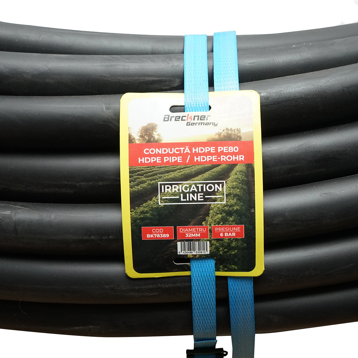 Vízvezeték PEHD 100M / tekercs D32mm max 6 BAR Breckner Germany