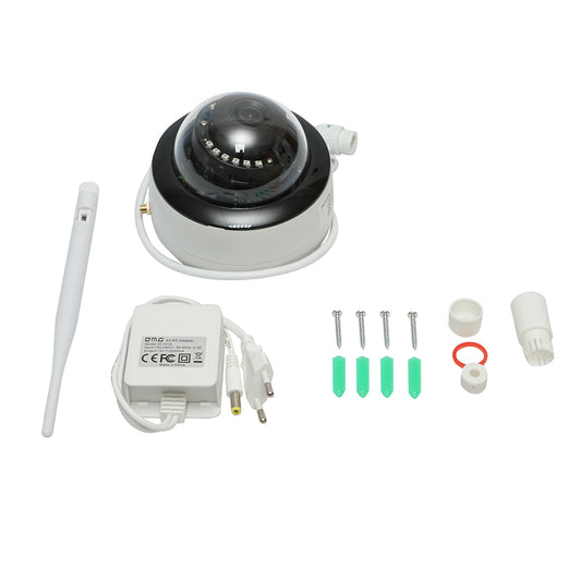 5 MP megfigyelő kamera, P2P WIFI 2.4GHz, 360 fokos mozgásérzékelővel, emberérzékeléssel és iCSee alkalmazással.