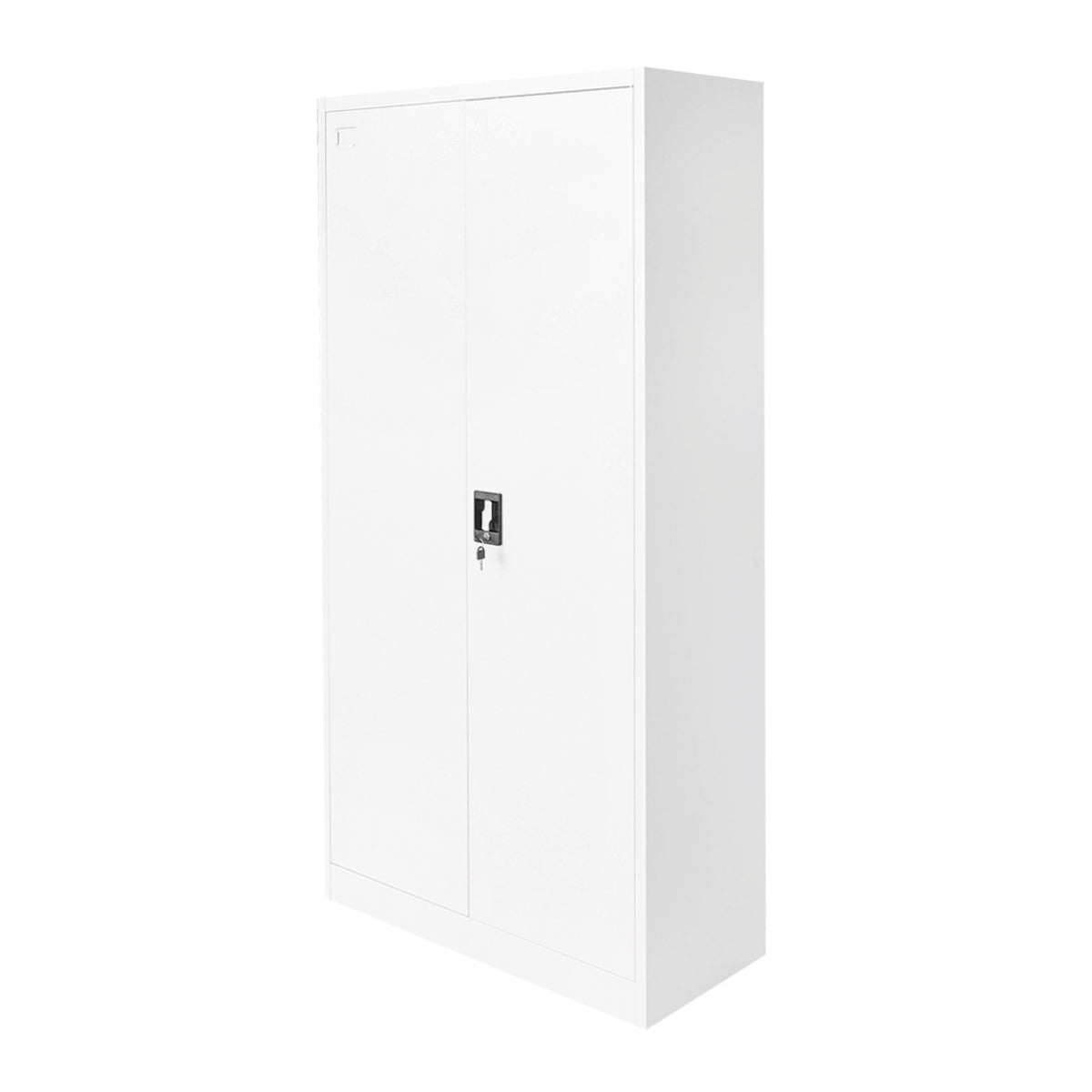Breckner Germany fém szekrény 1800x900x400mm 2 biztosított ajtóval, 4 polc, szürke
