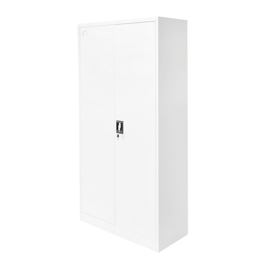 Breckner Germany fém szekrény 1800x900x400mm 2 biztosított ajtóval, 4 polc, szürke