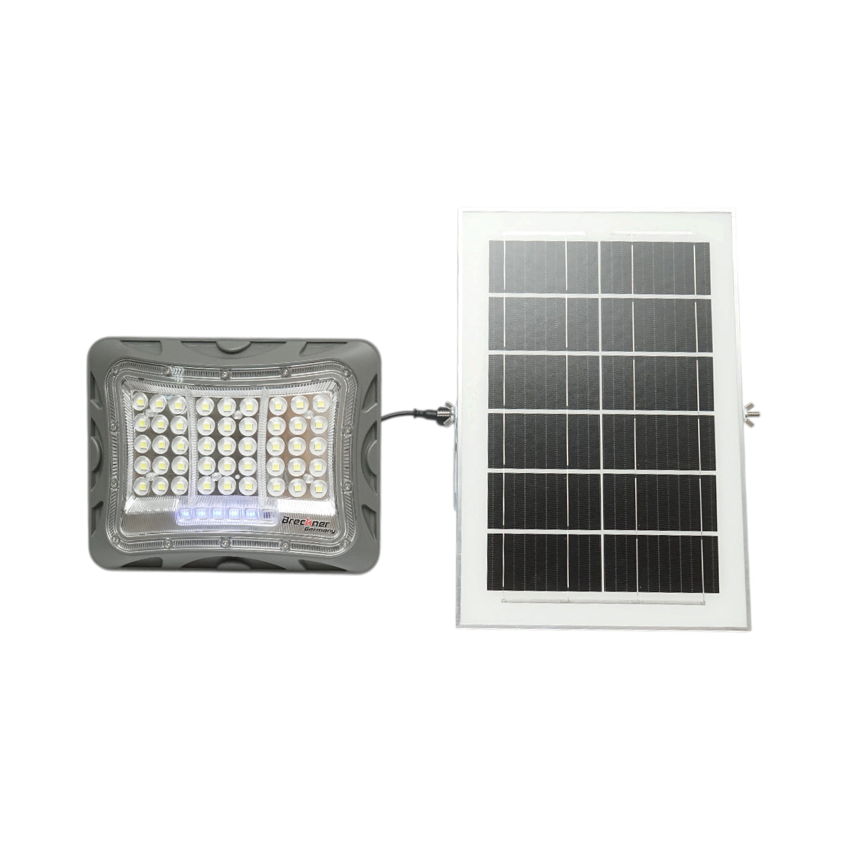Lampa LED 6500K cu panou solar 10W, baterie LifePO4 3.2V/5000mAh si telecomanda IP65 Breckner Germany