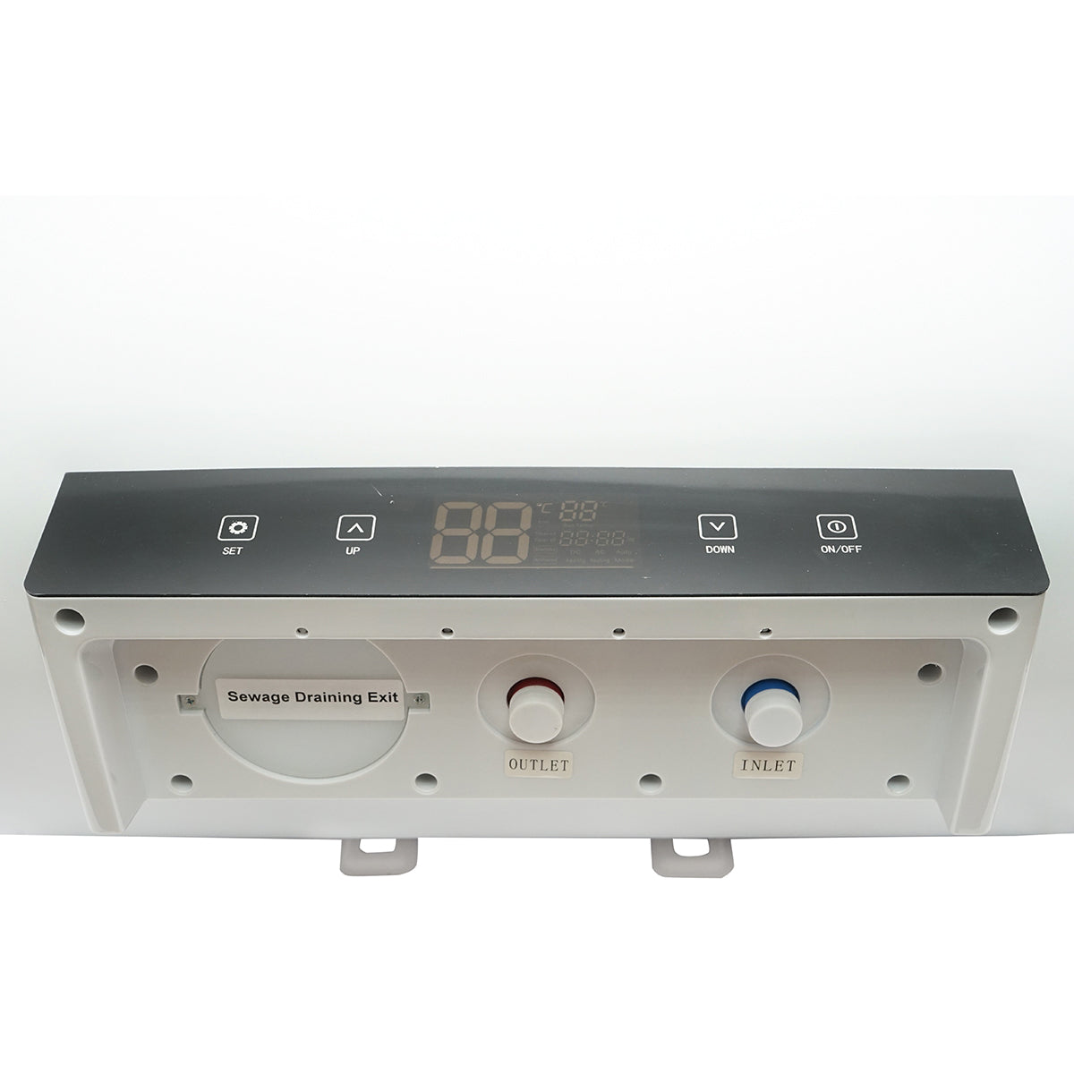 Elektromos vízforraló AC/DC, napelemes/220V, 60L, 2000W, 470x685mm, vízszintes szereléssel és távirányítóval használati melegvízhez Breckner Germany