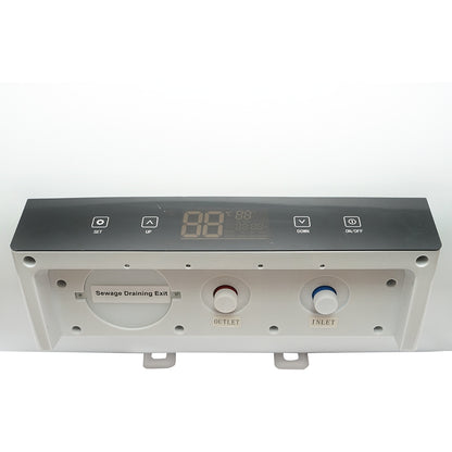 Elektromos vízforraló AC/DC, napelemes/220V, 60L, 2000W, 470x685mm, vízszintes szereléssel és távirányítóval használati melegvízhez Breckner Germany