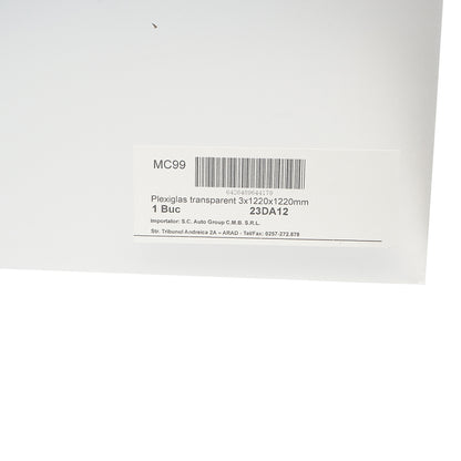 Átlátszó plexiüveg lemez 3x1220x1220mm