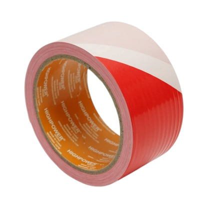 Elhatárolási és jelzőszalag 50mm x 100m piros-fehér PE HighPower