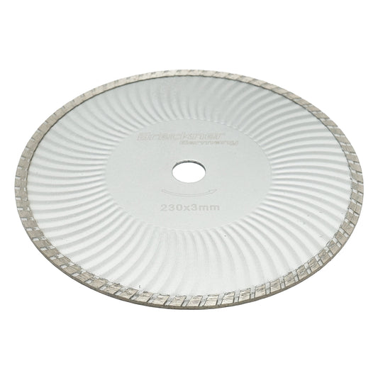 Folyamatos gyémánttárcsa 230x3mm nedves/száraz vágáshoz betonhoz és kerámiához Breckner Germany