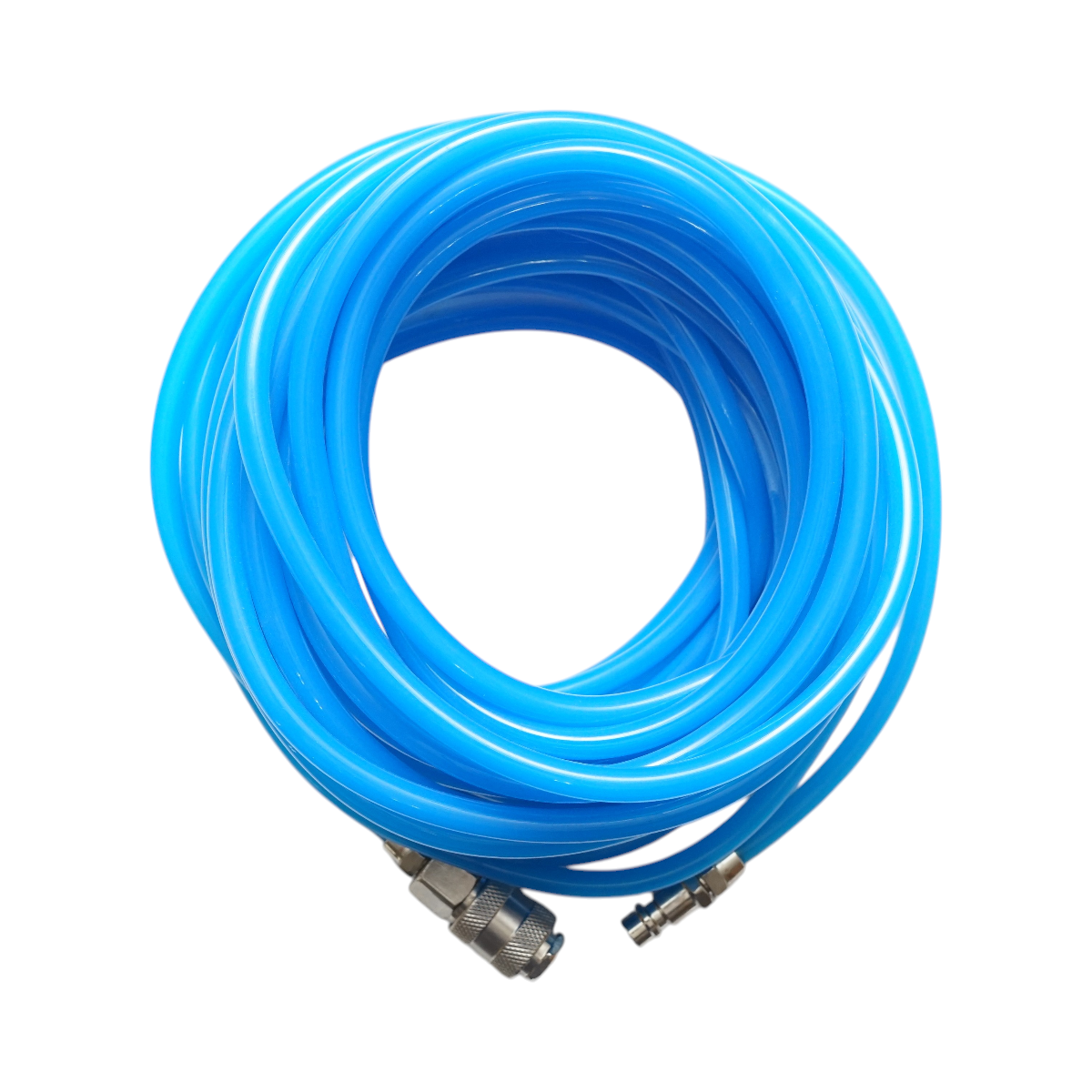 Kompresszor légtömlő 15m PU 5x8mm és univerzális gyorscsatlakozók