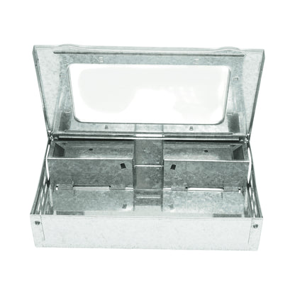 Professzionális horganyzott fém egércsapda, rágcsáló csapda 26,2x16,2x6 cm