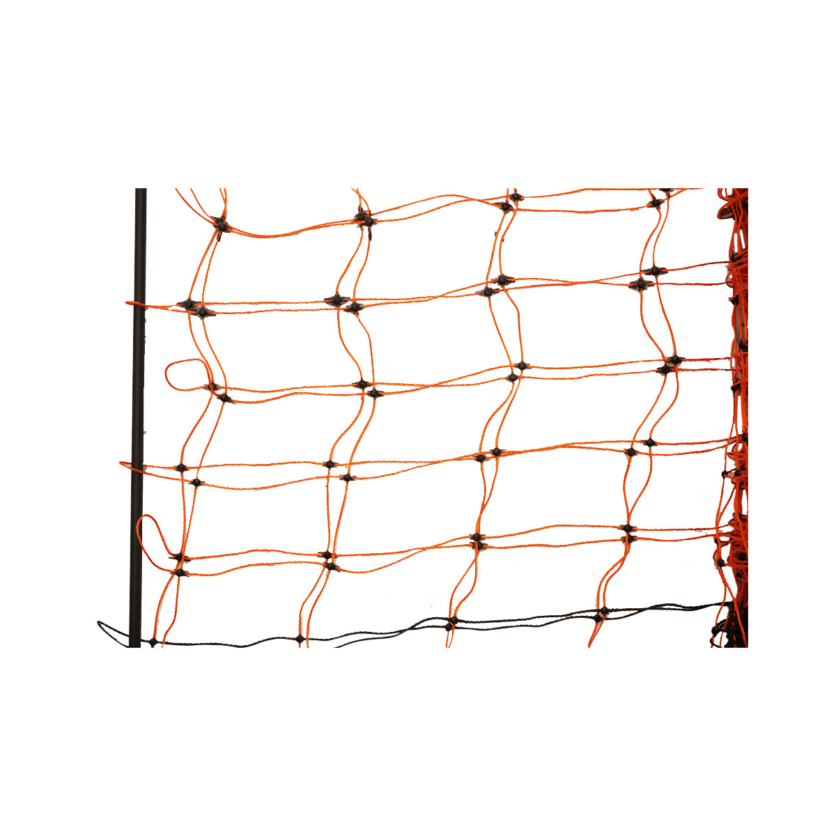 Elektromos kerítésháló, hossza 50m és magassága 108cm, dupla lábbal, 11x15mm