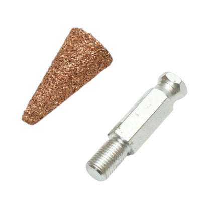 Csiszolókő polírozó abrazív kúpos 19x40mm, szemcseméret K36, hatszögletű szár 3/8 inch