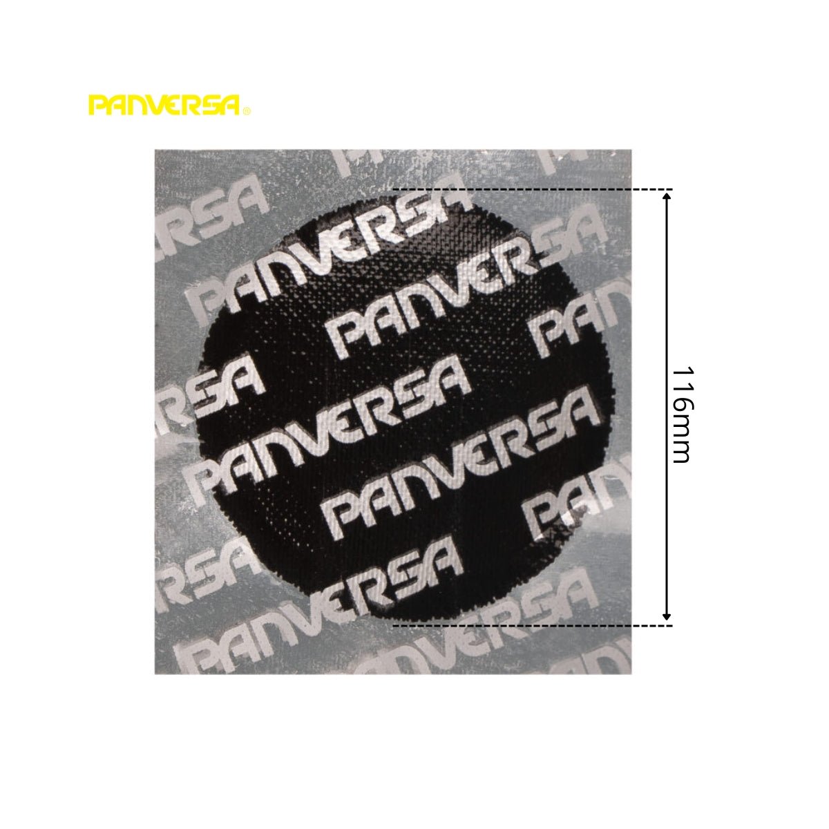 Kerek vulkanizáló foltok 116mm PP6 Panversa belső csövekhez