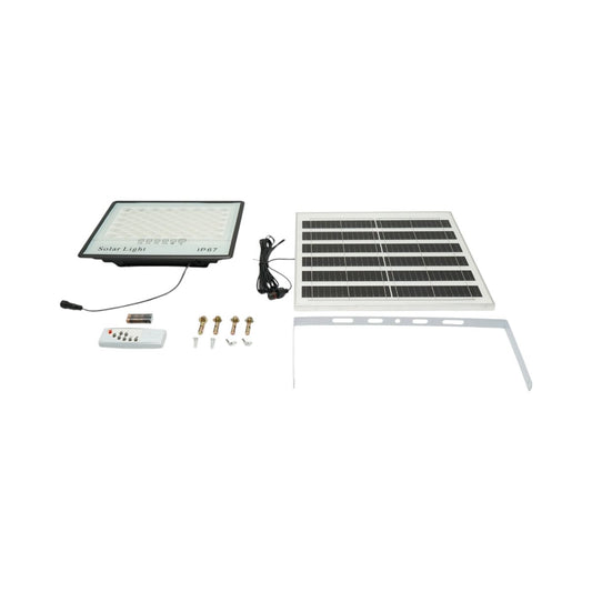 Breckner Germany 200W LED reflektor, 6500K napelemes panellel 15W, LiFePO4 10000mAh akkumulátor és távirányító IP67