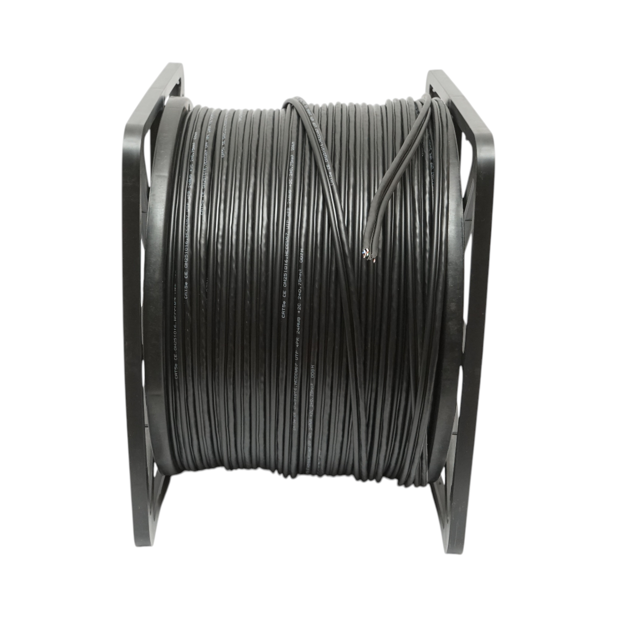 Siamese UTP CAT5e kábel 8x0.51mm réz + 2x0.75mm CCA tápellátás 305m/tekercs