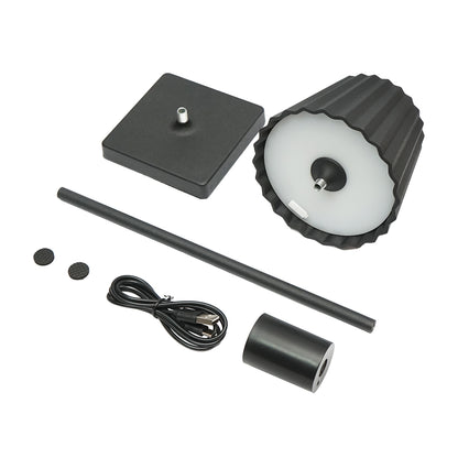 LED asztali lámpa 3W fekete, 3.7V/1800mAh akkumulátor, újratölthető USB 5V/1A Breckner Germany