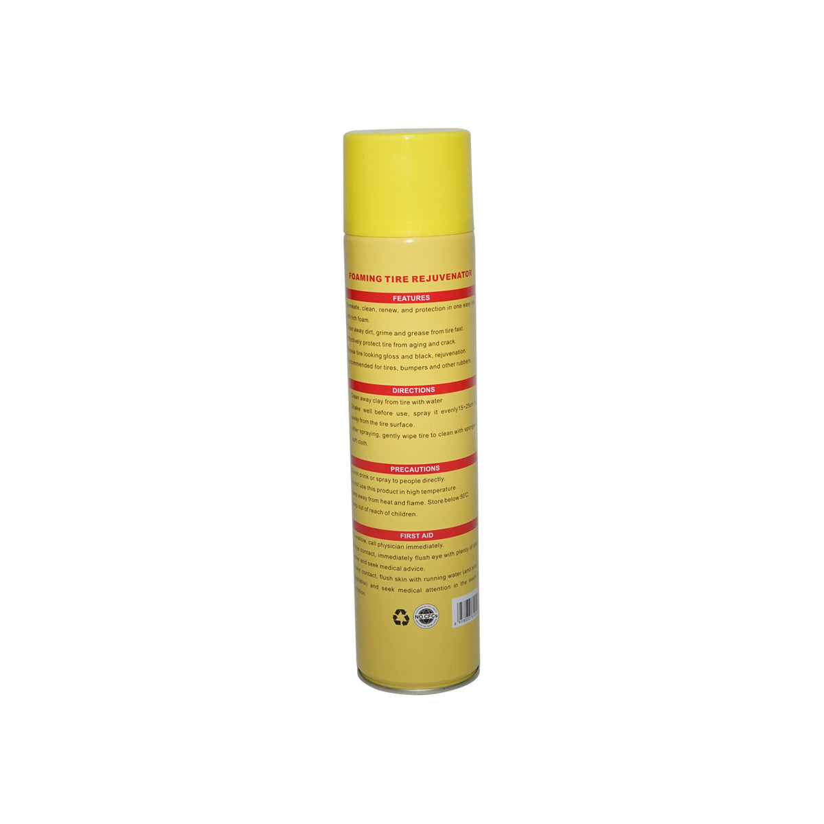 Aktív habspray gumiabroncs- és gumitisztító spray 650ml