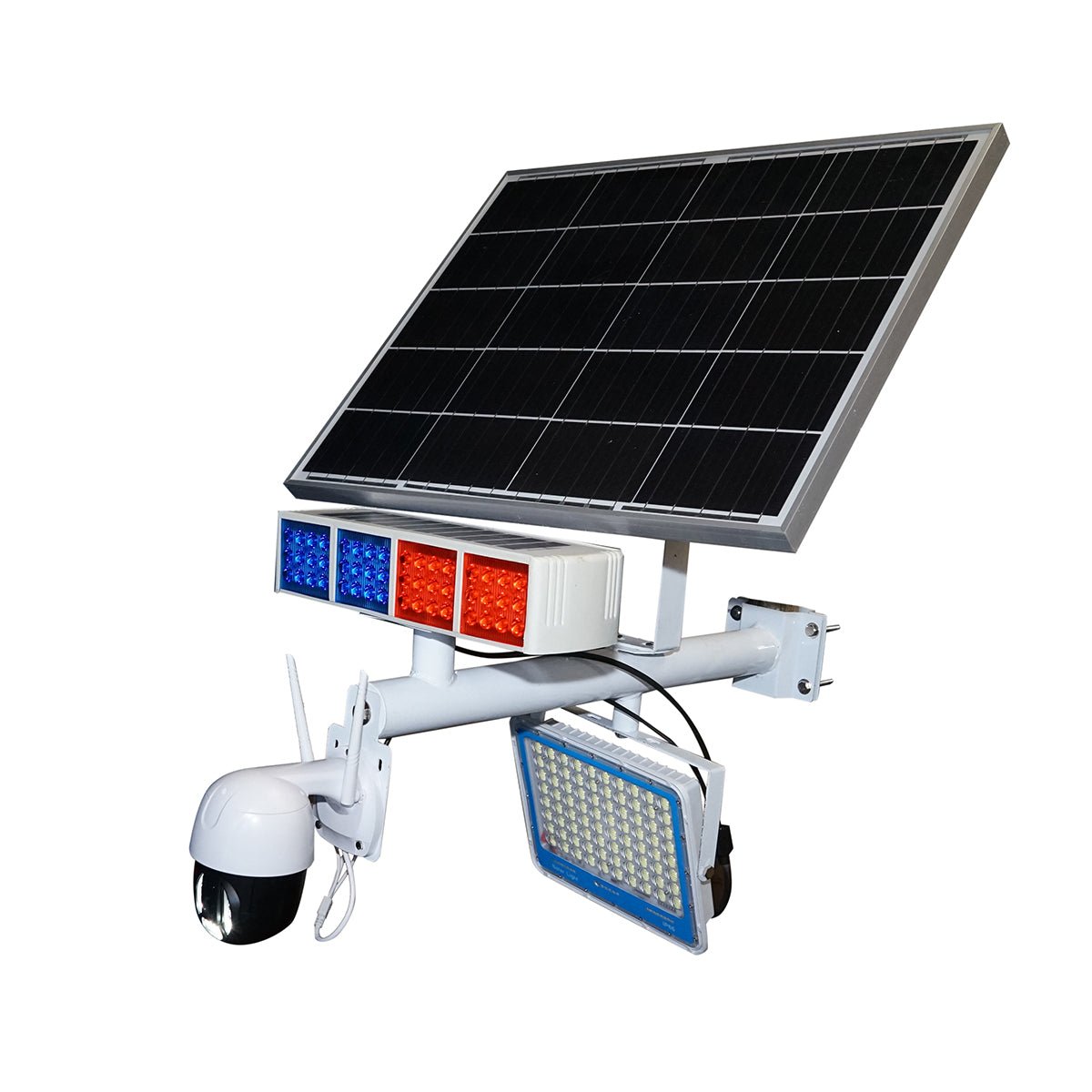 300 W-os LED-lámpa 60 W-os napelemmel, 14000 mAh-s akkumulátorral és riasztóval ellátott WIFI-megfigyelő kamerával Breckner Germany