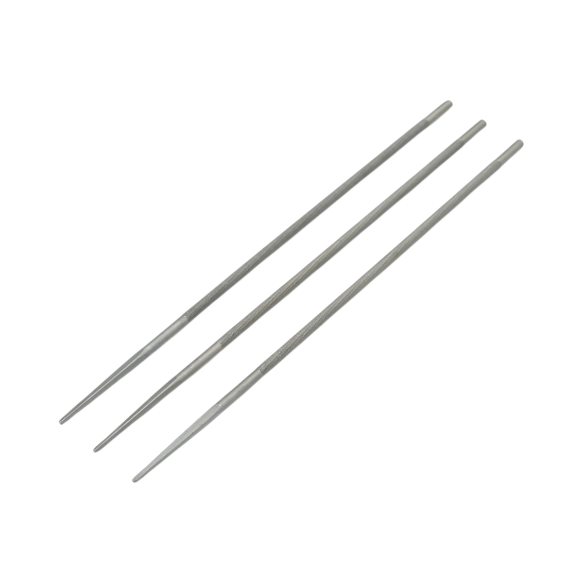 3 darabos csúcsos kerek reszelő lánc fűrészhez 5x200mm 13/64 inch
